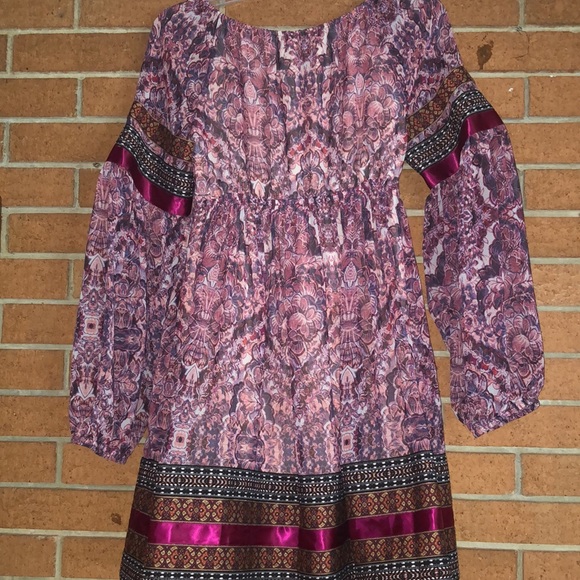 💕BEBE💕BOHO CHIC PRINTED MINI DRESS 💕 - Picture 6 of 8